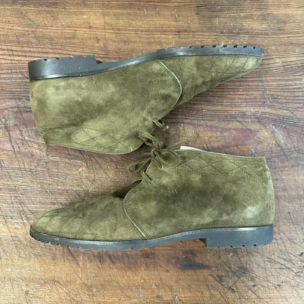 Cole Haan Green Suede Chukka Style Boot 7.5